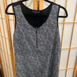 Attention Black Top with Velcro Detail